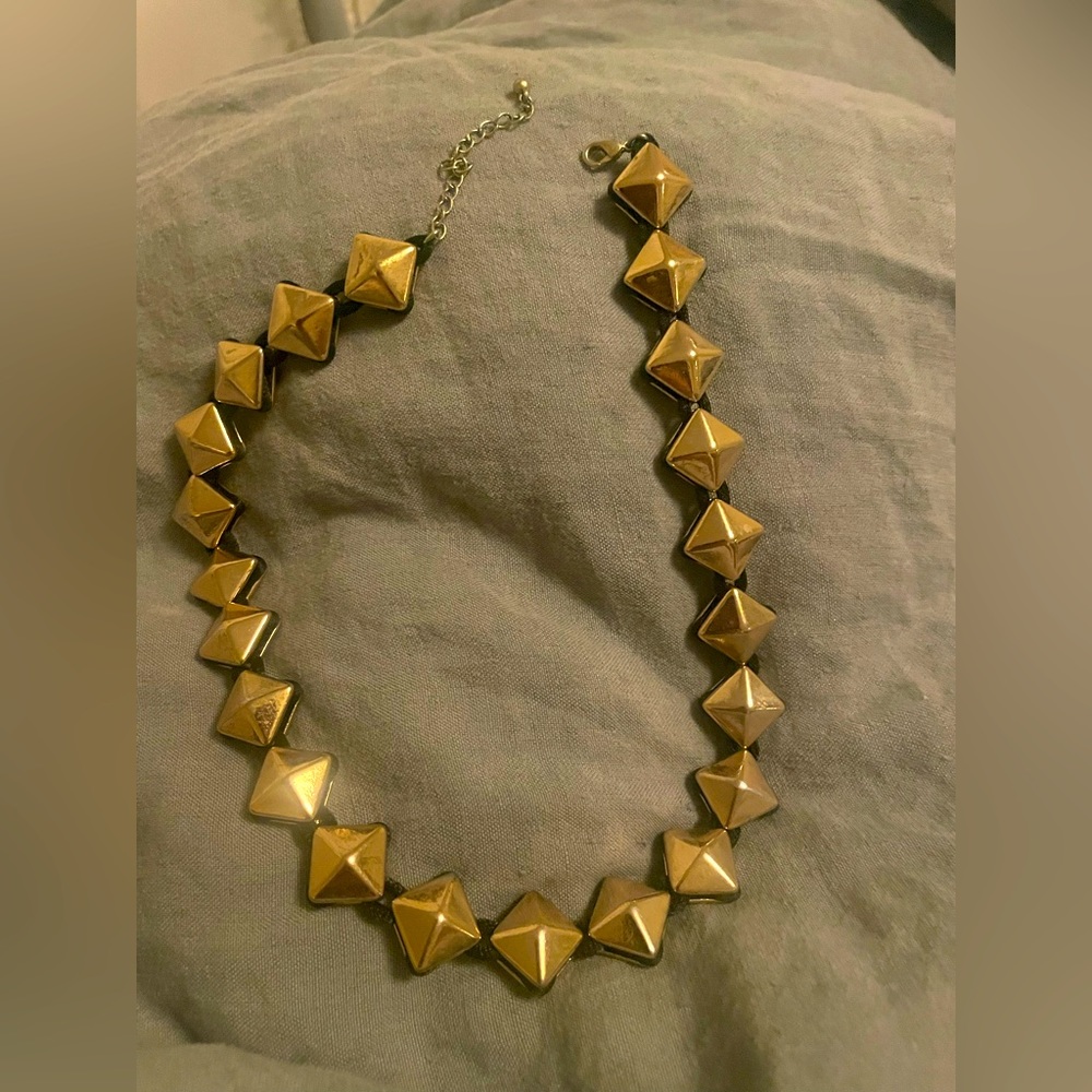 Gold beaded necklace